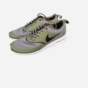 Women’s 7 Nike Air Max Thea Olive Green Black Running Shoe